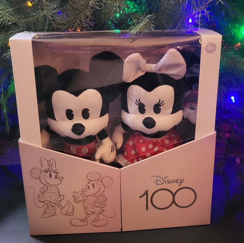 Disney Baby Mickey & Minnie Mouse 2 Piece Plush Character Gift Set. New in Box.